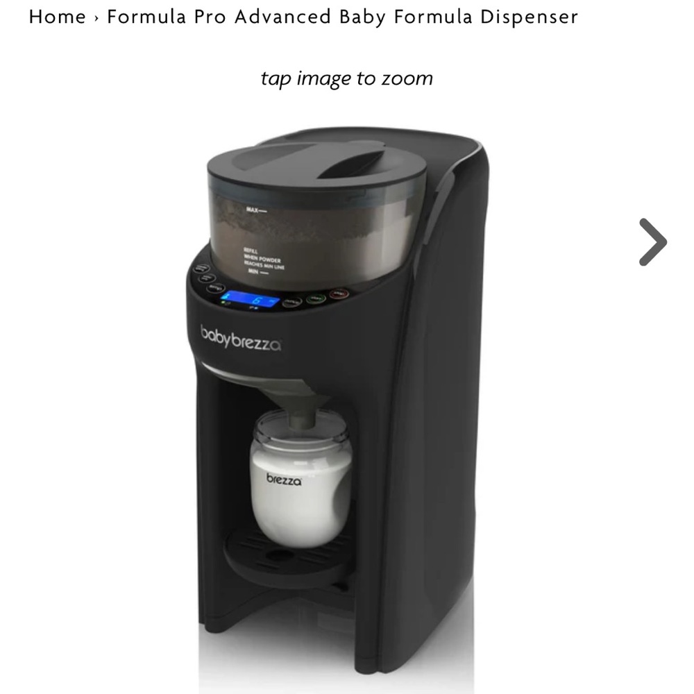 Baby Brezza Formula Dispenser in Black